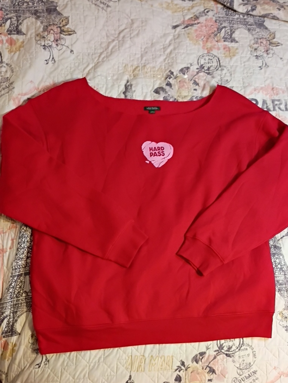 NWT Wild Fable Women's Pullover Red Soft Longe-Sleeve Top